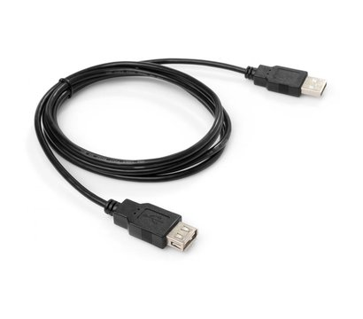 Зображення 3 Кабель Vinga USB 2.0 AM/AF 1.8м - VCPUSBAMAF1.8BK
