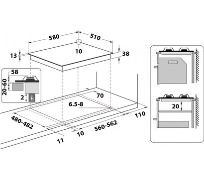 Изображение 9 Варочная поверхность Whirlpool TKRL 660 IX