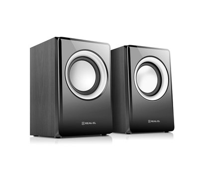 Зображення 3 Акустична система 2.0 REAL-EL S-215 Black