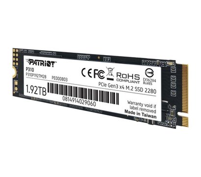 Зображення 3 SSD диск Patriot P310 1.92TB M.2 2280 PCIe NVMe 4.0 x4 TLC - P310P192TM28