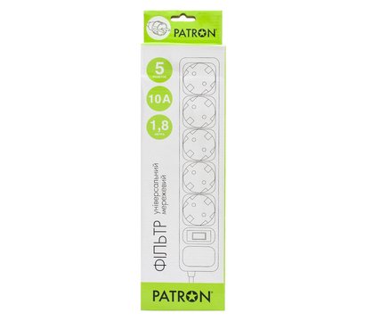 Зображення 2 Patron SP-1052, 1.8 m3*1mm2, 5 р, Black - EXT-PN-SP-1052
