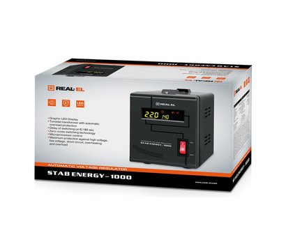 Изображение 6 Стабилизатор напряжения REAL-EL STAB Energy-1000 (EL122400012) 1000 ВА