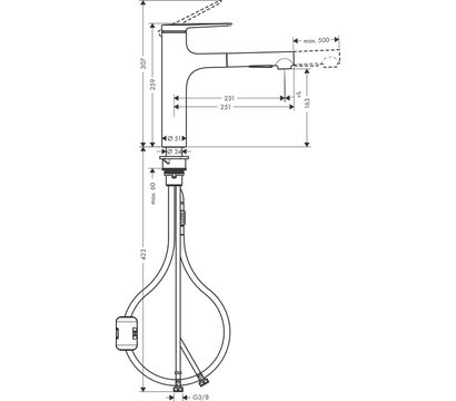 Изображение 2 Смеситель Hansgrohe Zesis M33, 74801000