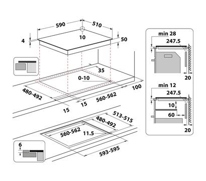 Зображення 13 Варильна поверхня Whirlpool WBB8360NE