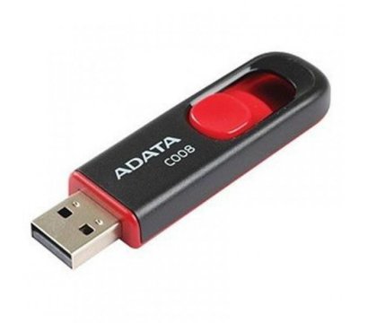 Изображение 3 Накопитель USB A-Data C008 Black Red 64GB USB2.0 - AC008-64G-RKD