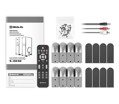 Зображення 10 Акустична система 2.0 REAL-EL S-2030 Black