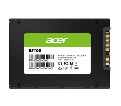 Зображення 2 Накопичувач SSD Acer 256GB 2.5 SATA 3D TLC — RE100-25-256GB