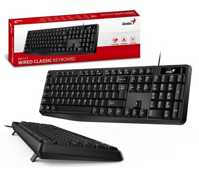Зображення 4 Клавіатура Genius KB-117 USB Black Ukr - 31310016407
