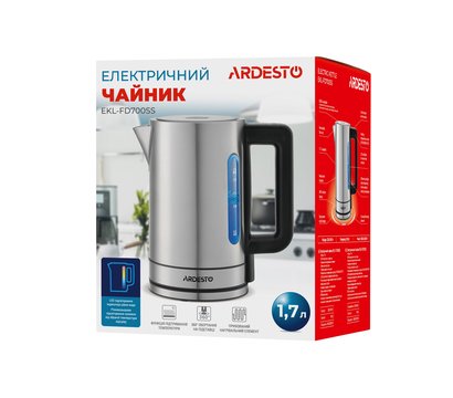 Зображення 13 Електрочайник Ardesto EKL-FD700SS