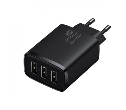 Изображение 2 Зарядное устройство Baseus Compact 17W (3 USB) Black — CCXJ020101
