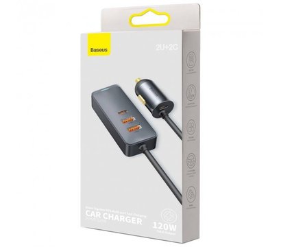 Зображення 2 Зарядний пристрій Baseus Share Together PPS  (2USB, 2USB-C) Gray - CBT-A0G