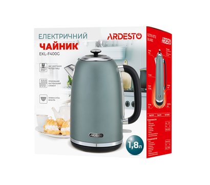 Зображення 10 Електрочайник Ardesto EKL-F400G