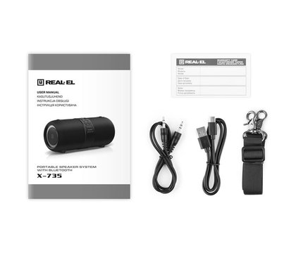 Зображення 11 Акустична система 2.0 REAL-EL X-735 Black — EL121600011