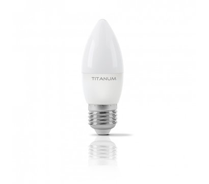 Зображення 2 LED лампочка Titanum C37 6W E27 4100K 220V (TLС3706274) на 50 Вт