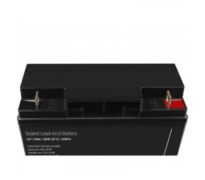 Зображення 4 Свинцево-кислотний акумулятор Green Cell AGM10, 12V 20Ah, Ємність (Аг): 20 А·год