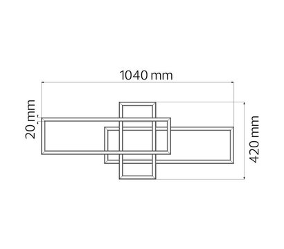 Зображення 2 Світлодіодний LED світильник Horoz Electric Concorde-36 4000K Black