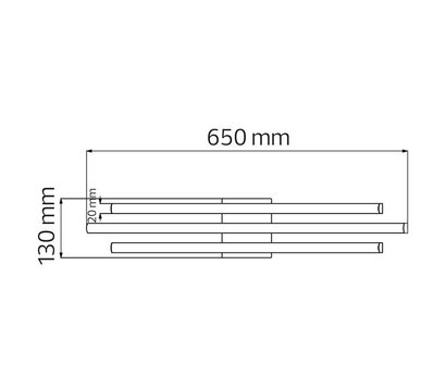 Зображення 2 Світлодіодний світильник Horoz Electric Liberty-30 4000K Chrome побутовий