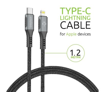 Зображення 3 Кабель Intaleo CBGPD30WTL1 USB-Lightning 1.2м Grey - 1283126518089
