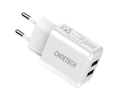 Зображення 3 Зарядний пристрій Choetech 2USBх2A White – C0030