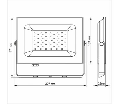 Зображення 3 Світлодіодний прожектор Titanum TLF506 50W 6000K 220V