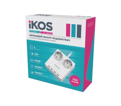 Изображение 2 Ikos F24S-U White 2 розеток