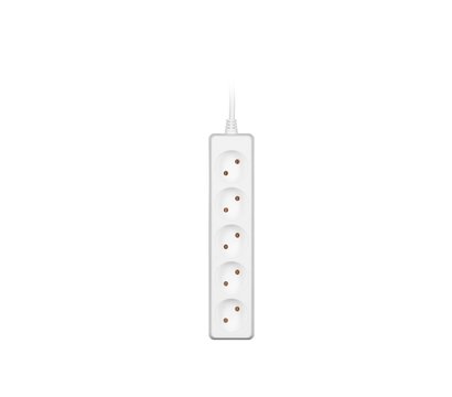 Зображення 3 Мережевий фільтр 2E 2E-U0510M1.5 1.5m White 5 розеток