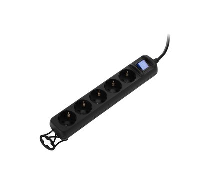 Изображение 4 Сетевой фильтр 2E 2E-U05ES15M5BK 5m Black