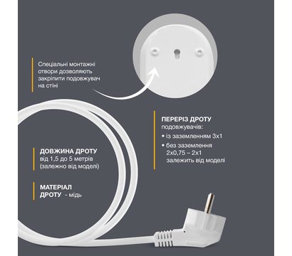 Изображение 6 Сетевой фильтр Electrum C-ES-1782 2m 2 розеток