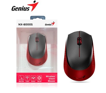 Зображення 6 Миша Genius NX-8000 Silent WL Red — 31030025401