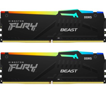 Изображение 27 Модуль памяти Kingston Fury Beast Black DDR5 2x16384Mb 5600MHz — KF556C40BBAK2-32