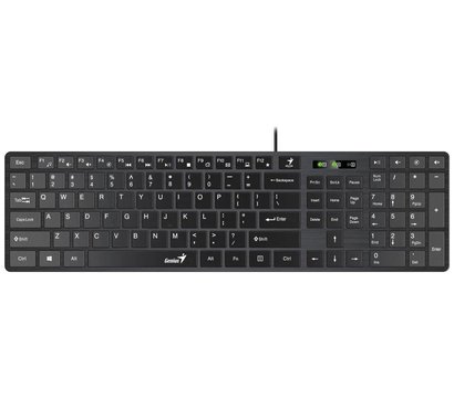 Зображення 4 Комплект мишка + клавіатура Genius C-126 SlimStar Ukr USB Black - 31330007407