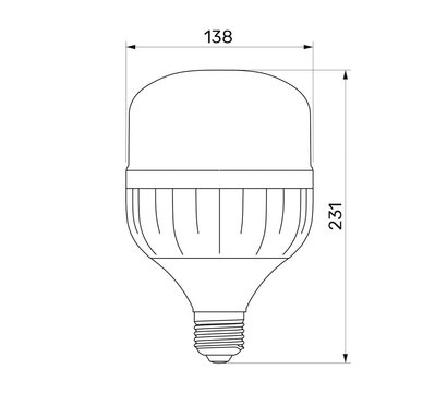 Зображення 3 LED лампочка Titanum A138 50W E27 6500К (TL-HA138-50276) на