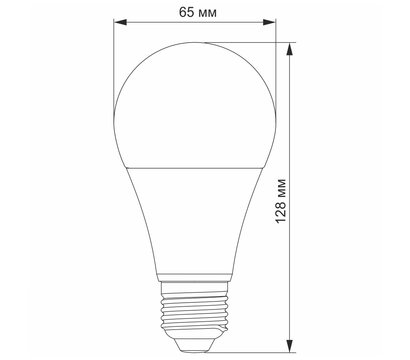 Зображення 3 Світлодіодна лампочка Titanum A65 15W E27 4100K (TLA6515274) з цоколем E27