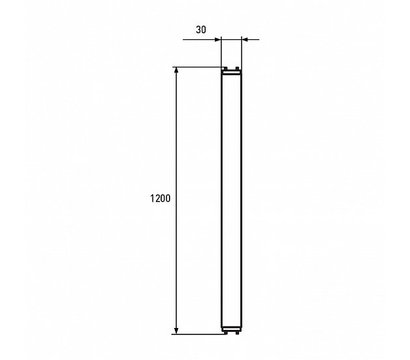 Зображення 3 Світлодіодна LED лампочка Eurolamp LED-T8-18W/4100