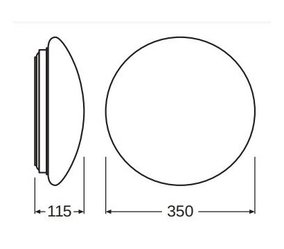 Зображення 6 Світлодіодний LED світильник Ledvance SF Circular LED 350 18W/4000K IP44