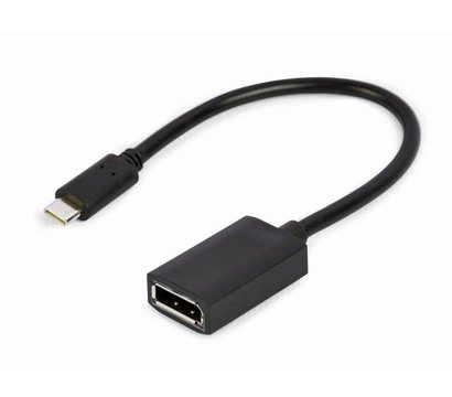 Зображення 2 Адаптер Cablexpert USB Type C - DisplayPort, 0.15 м, black - A-CM-DPF-02