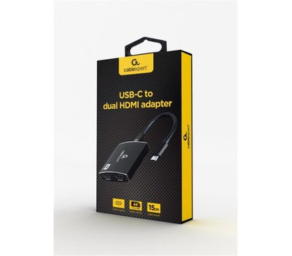 Зображення 2 Адаптер Cablexpert USB-C на 2HDMI/PD/Аудио 3,5 - A-CM-HDMIF2-01