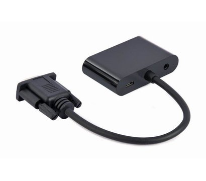 Зображення 2 Адаптер Cablexpert VGA-HDMI/VGA+Аудио 3,5, 0.15м - A-VGA-HDMI-02