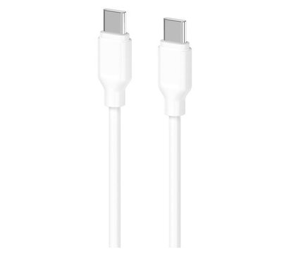 Зображення 2 Кабель 2E USB-C - USB-C, Glow, 60W, 1m, white - 2E-CCCC-WH