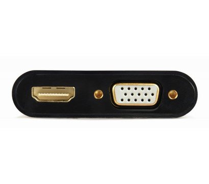 Зображення 4 Адаптер Cablexpert VGA-HDMI/VGA+Аудио 3,5, 0.15м - A-VGA-HDMI-02