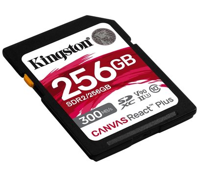 Зображення 4 Карта пам`яті Kingston Canvas React Plus SD Class10 UHS-II U3 256GB - SDR2/256GB