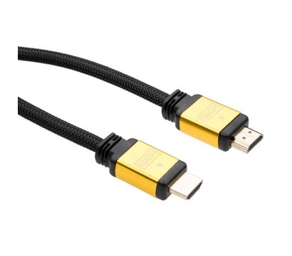 Зображення 2 Кабель мультимедійний Vinga HDMI to HDMI 3.0 m V2.0 metal - VCPDCHDMI2VMM3BK