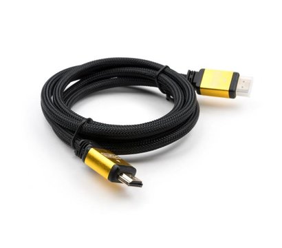 Зображення 3 Кабель мультимедійний Vinga HDMI to HDMI 3.0 m V2.0 metal - VCPDCHDMI2VMM3BK