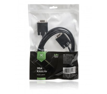 Зображення 4 Кабель мультимедійний Vinga VGA 1.8m - VCPVGAMM1.8