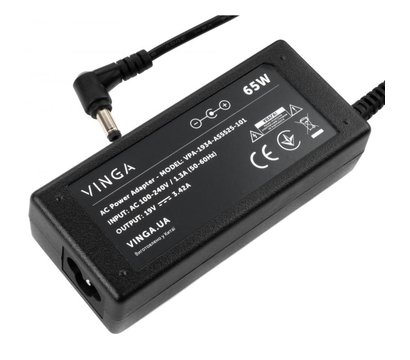 Зображення 3 Блок живлення ноутбука Vinga для Asus 65W 19V 3,42A, 5.5x2.5 - VPA-1934-AS5525-101