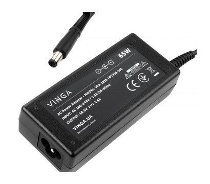 Зображення 3 Блок живлення ноутбука Vinga для HP 65W 18.5V 3.5А, 7.4x5.0 - VPA-1835-HP7450-101