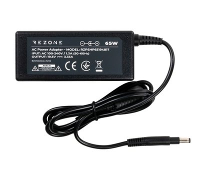 Зображення 3 Блок живлення ноутбука Rezone для HP 65W 19.5V 3.33А, 4.8x1.7 long - RZPSHP65194817