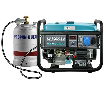 Зображення 2 Бензиновий + газ генератор Konner&Sohnen KS 10000E G