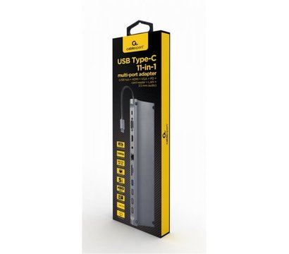 Зображення 2 Док станція для планшета Cablexpert A-CM-COMBO11-01, USB-C 11-в-1