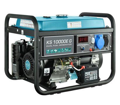 Зображення 3 Бензиновий + газ генератор Konner&Sohnen KS 10000E G